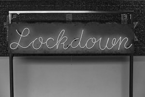 Neon Lockdown Sign